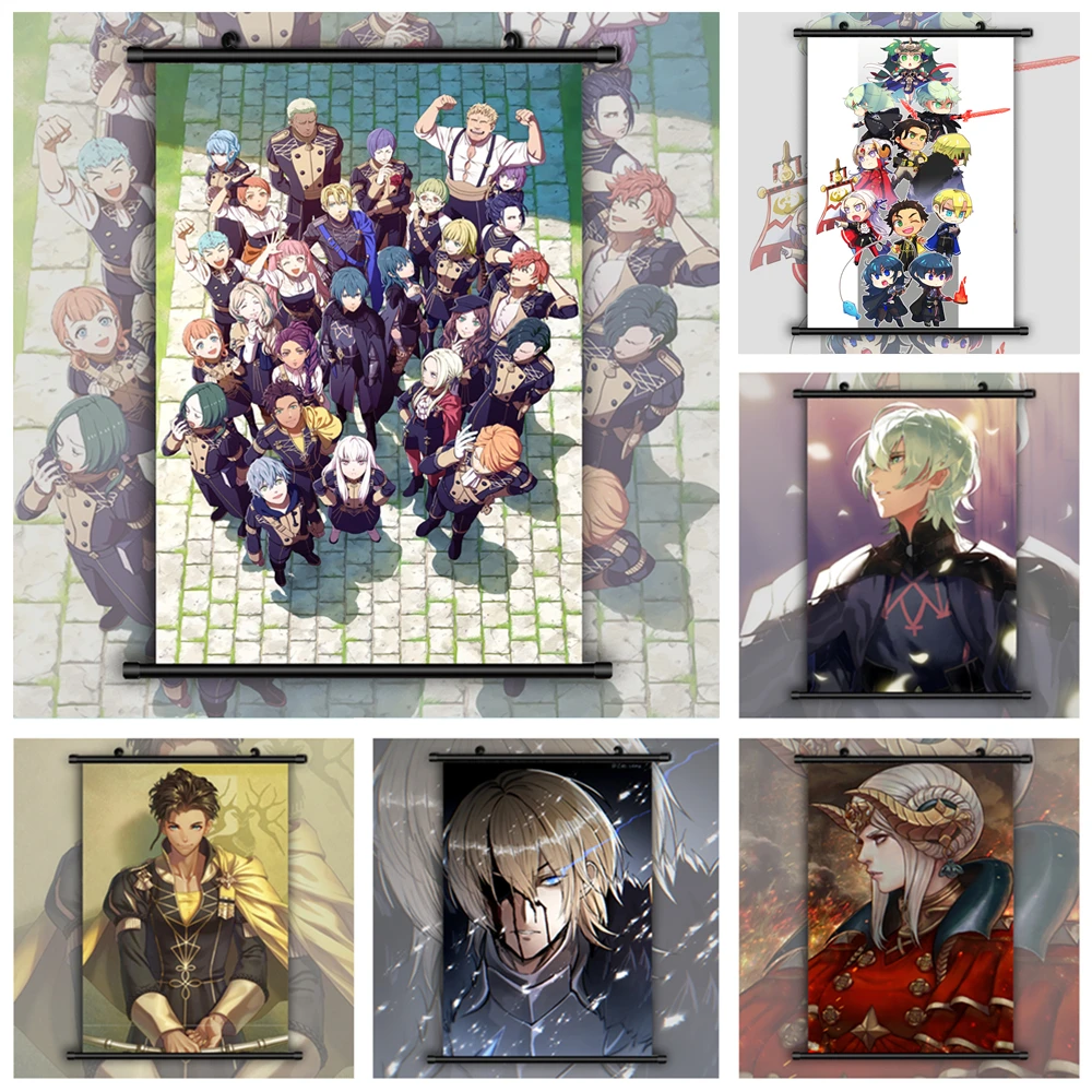 Fire Emblem Three Houses Byleth Edelgard Claude Dimitri Sothisu Anime manga wall Poster Scroll 
Fire Emblem Three Houses Byleth Edelgard Claude Dimitri Sothisu Anime manga wall Poster Scroll