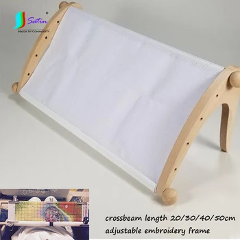 Home Diy Embroidery Cross-stitch Tool Adjustable Crossbeam Length 20/30/40/50cm Wooden Embroidery Frame A0244L
Home Diy Embroidery Cross-stitch Tool Adjustable Crossbeam Length 20/30/40/50cm Wooden Embroidery Frame A0244L