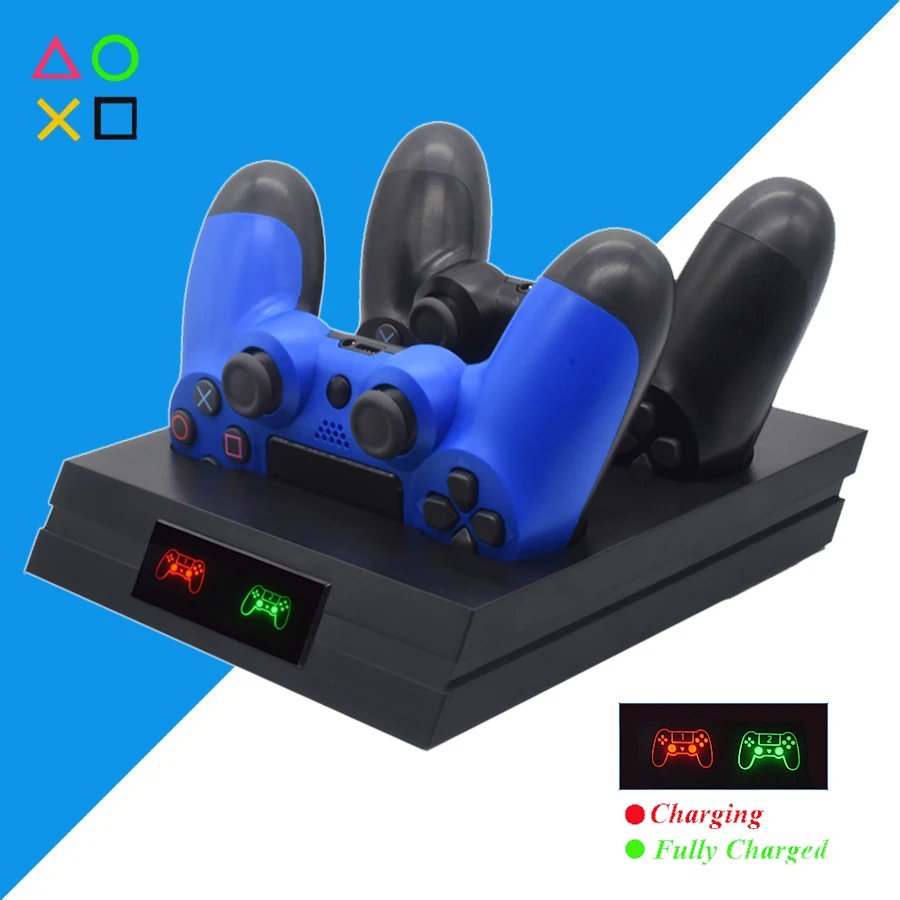 PS4 Pro Slim LED Fast Charger Stand 2 Wireless Controller Charging Dock for Play Station 4 PS 4 Slim Pro Gamepad Accessories
PS4 Pro Slim LED Fast Charger Stand 2 Wireless Controller Charging Dock for Play Station 4 PS 4 Slim Pro Gamepad Accessories