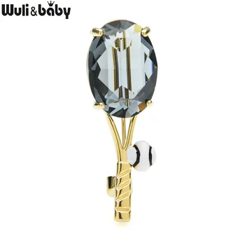 Wuli&baby Crystal Tennis and Racket Brooches For Women Enamel Ball 2-color Racket Sports Casual Brooch Pins Gifts
Wuli&baby Crystal Tennis and Racket Brooches For Women Enamel Ball 2-color Racket Sports Casual Brooch Pins Gifts