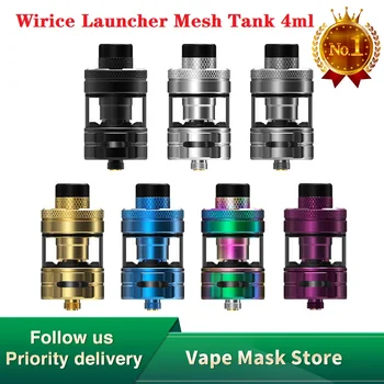 Original Wirice Launcher Mesh Tank 4ml Capacity Vape Atomizer with 0.15ohm/0.21ohm Mesh Coil for DL vape E-cig Tank Vs Zeus X
Original Wirice Launcher Mesh Tank 4ml Capacity Vape Atomizer with 0.15ohm/0.21ohm Mesh Coil for DL vape E-cig Tank Vs Zeus X
