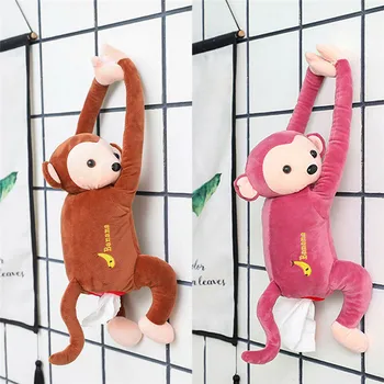 Creative Cartoon Monkey Paper Napkin Tissue Box Paper Container Holder Napkin Paper Soft Box Car Hanging Plush Tissue Cover Box 
Creative Cartoon Monkey Paper Napkin Tissue Box Paper Container Holder Napkin Paper Soft Box Car Hanging Plush Tissue Cover Box