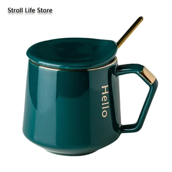 Nordic Coffee Cup Creative Ceramic Mug Office Water Cup Breakfast Milk Cup with Cover Spoon Tazas Friends Birthday Gift Box CM57
Nordic Coffee Cup Creative Ceramic Mug Office Water Cup Breakfast Milk Cup with Cover Spoon Tazas Friends Birthday Gift Box CM57