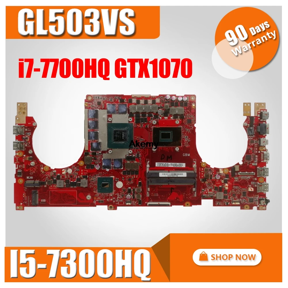 GL503VS Motherboard I5-7300HQ i7-7700HQ GTX 1070 For ROG ASUS GL503VM GL503VS Laptop motherboard GL503VS Mainboard (Exchange)! !
GL503VS Motherboard I5-7300HQ i7-7700HQ GTX 1070 For ROG ASUS GL503VM GL503VS Laptop motherboard GL503VS Mainboard (Exchange)! !