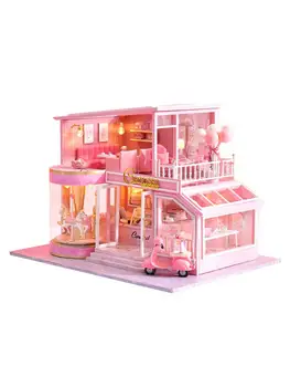 DIY Dollhouse Three-dimensional Assembly Attic Miniature House With Music Movement Handicraft Family Small Ornaments
DIY Dollhouse Three-dimensional Assembly Attic Miniature House With Music Movement Handicraft Family Small Ornaments