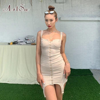 ArtSu elegant office ladies bodycon mini dresses women streetwear 2020summer fashion leisure pure sling short dress ASDR52010
ArtSu elegant office ladies bodycon mini dresses women streetwear 2020summer fashion leisure pure sling short dress ASDR52010