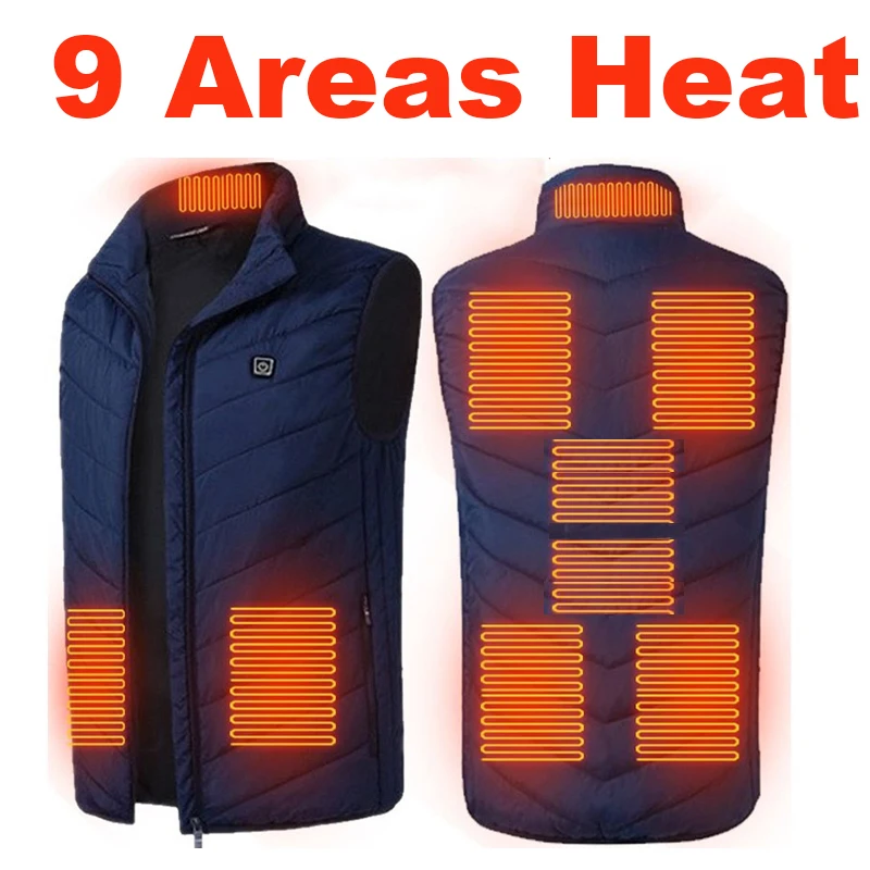 9 Areas Heated Vest Men Electric Heating Vest Thermal Warm Heating Clothes Outdoor Fishing Hunting Vest Winter Usb Heated Jacket
9 Areas Heated Vest Men Electric Heating Vest Thermal Warm Heating Clothes Outdoor Fishing Hunting Vest Winter Usb Heated Jacket