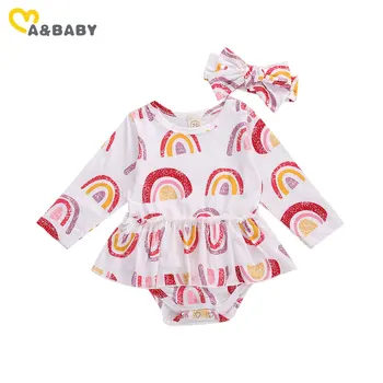 Ma&Baby 0-18M Autumn Spring Newborn infant Baby Girl Romper Rainbow Orange Print Ruffles Jumpsuit Long Sleeve Baby Girls Clothes
Ma&Baby 0-18M Autumn Spring Newborn infant Baby Girl Romper Rainbow Orange Print Ruffles Jumpsuit Long Sleeve Baby Girls Clothes