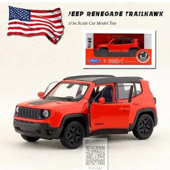 WELLY 1/36 Scale Jeep Renegade Trailhawk Mini SUV Diecast Metal Pull Back Car Model Toy For Gift,Kids,Collection 
WELLY 1/36 Scale Jeep Renegade Trailhawk Mini SUV Diecast Metal Pull Back Car Model Toy For Gift,Kids,Collection