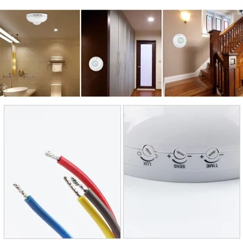 AC110-240V 360° PIR Infrared Ceiling Motion Move Sensor Detector Lights Switch Wall Motion Movement Ceiling Adjustable Switch
AC110-240V 360° PIR Infrared Ceiling Motion Move Sensor Detector Lights Switch Wall Motion Movement Ceiling Adjustable Switch