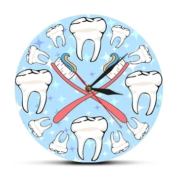 Dentist Teeth Wall Clock Silent Swept Oral Health Art Decor For Dental Office Cartoon Toothbrush Wall Watch Kids Living Room
Dentist Teeth Wall Clock Silent Swept Oral Health Art Decor For Dental Office Cartoon Toothbrush Wall Watch Kids Living Room