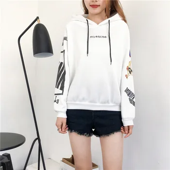 Autumn Hoodies Women Causual Long Sleeve Harajuku Sweatshirts Hoodies Female Japanese Letter Print Tops Sweatshirts 
Autumn Hoodies Women Causual Long Sleeve Harajuku Sweatshirts Hoodies Female Japanese Letter Print Tops Sweatshirts