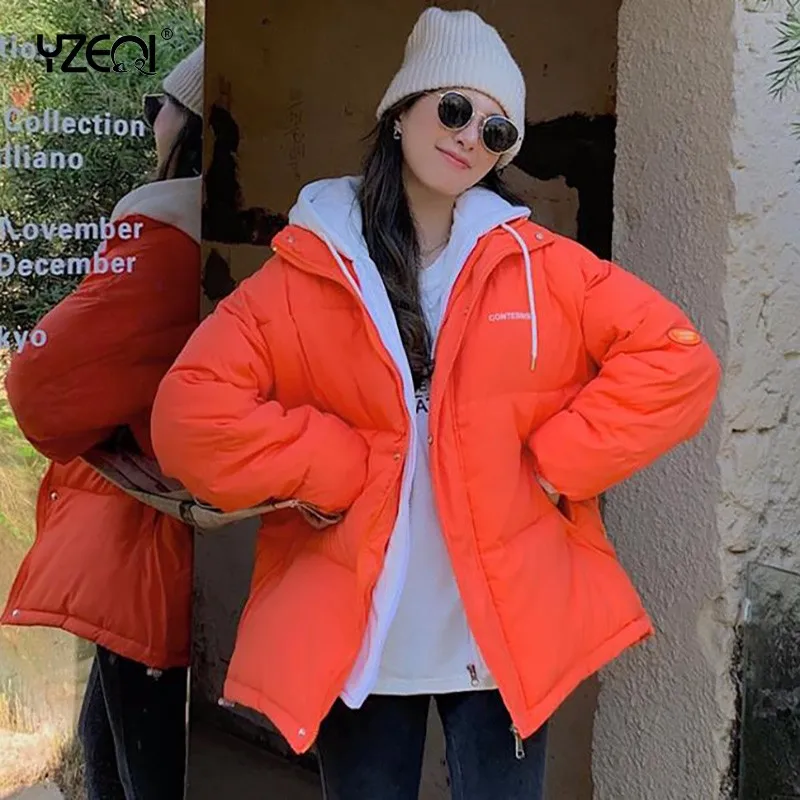 Yzeqi 2021 Winter Jacket Women Fashion Parkas Female Hooded Cotton Padded Jacket Thick Loose Casual Jacket Warm Winter Down Coat
Yzeqi 2021 Winter Jacket Women Fashion Parkas Female Hooded Cotton Padded Jacket Thick Loose Casual Jacket Warm Winter Down Coat