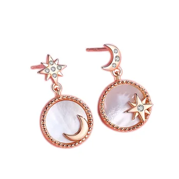 Star and Moon Earrings, Sterling Silver, Light Luxury, Micro-inlaid Zircon Earrings, Simple, Compact and Versatile Earrings
Star and Moon Earrings, Sterling Silver, Light Luxury, Micro-inlaid Zircon Earrings, Simple, Compact and Versatile Earrings