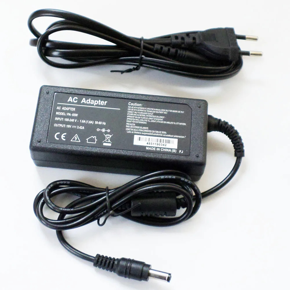 

New AC Adapter Battery Charger Power Supply Cord For Toshiba Satellite L750-ST4N02,L750-ST4NX1 L840-BT3N22 Laptop 19V 3.42A 65W