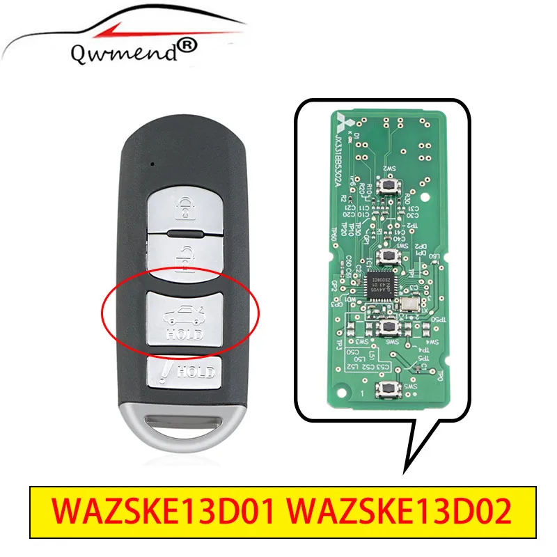 QWMEND 4 Buttons WAZSKE13D01/WAZSKE13D02 Smart Car Key for Mazda 3 6 MX-5 Miata 2013-2019 315mhz Car Remote Key
QWMEND 4 Buttons WAZSKE13D01/WAZSKE13D02 Smart Car Key for Mazda 3 6 MX-5 Miata 2013-2019 315mhz Car Remote Key