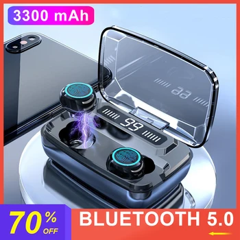 3300mAh LED Display Bluetooth Wireless Earphones Headphones Earbuds TWS Touch Control Sport Headset Waterproof 8D Gaming Headset
3300mAh LED Display Bluetooth Wireless Earphones Headphones Earbuds TWS Touch Control Sport Headset Waterproof 8D Gaming Headset
