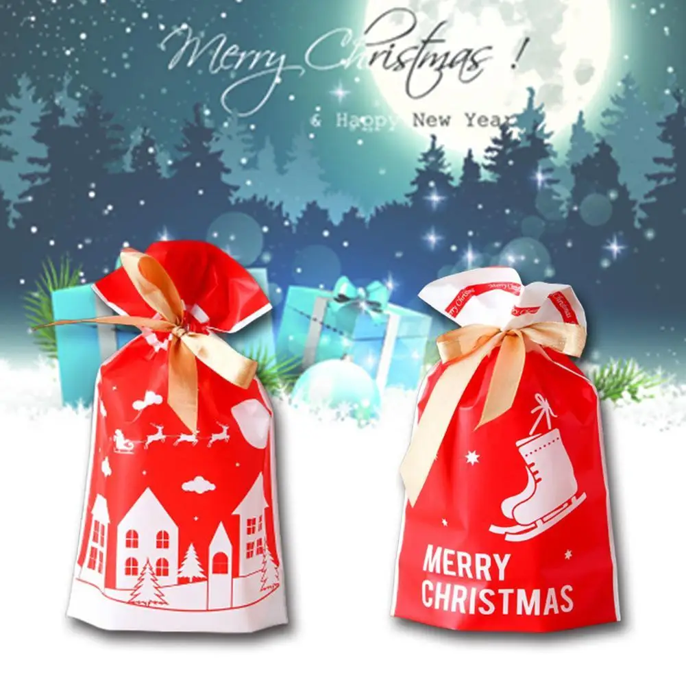cookie biscuits snack baking packaging bag with ribbon wedding