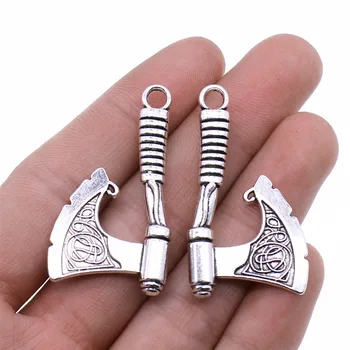 Wholesale Jewelry Lots Antique Silver Color 24x43mm Ax Pendants Jewelry Making Men Jewelry 30 Pieces 
Wholesale Jewelry Lots Antique Silver Color 24x43mm Ax Pendants Jewelry Making Men Jewelry 30 Pieces