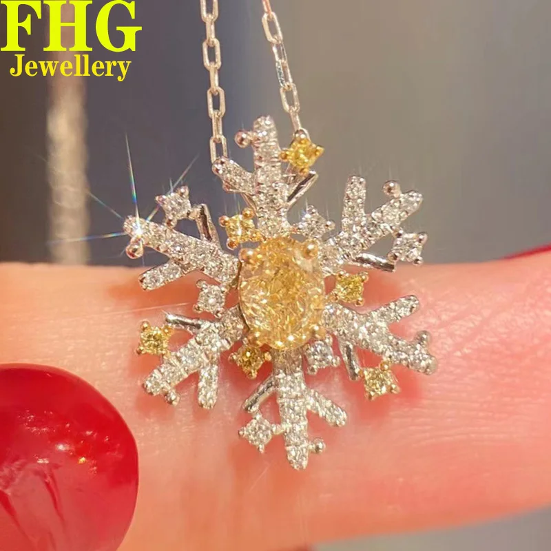 Ожерелье из 18-каратного золота с натуральными бриллиантами, ожерелье в виде снежинки 0,7 карата, модное элегантное ожерелье для свадебной вечеринки, годовщины помолвки
Ожерелье из 18-каратного золота с натуральными бриллиантами, ожерелье в виде снежинки 0,7 карата, модное элегантное ожерелье для свадебной вечеринки, годовщины помолвки
