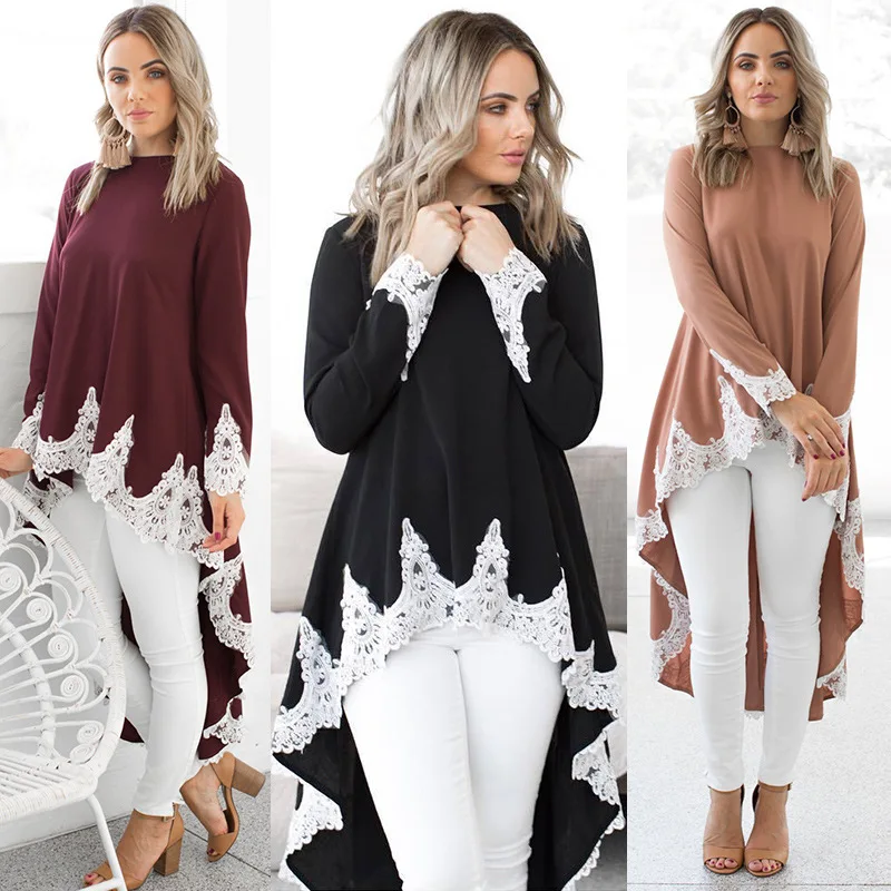 2019 Spring WOMEN'S Dress New Style Fashion Printed Lace Irregular Long-sleeved Dress
2019 Spring WOMEN'S Dress New Style Fashion Printed Lace Irregular Long-sleeved Dress