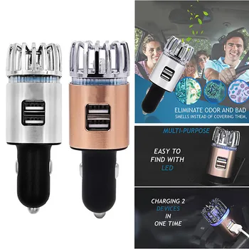 2 in 1 Car Air Purifier Negative Ion with LED Dual USB Air Freshener Charger Ionizer Blue Light Ultra-quie Ionic Smoke Purifier
2 in 1 Car Air Purifier Negative Ion with LED Dual USB Air Freshener Charger Ionizer Blue Light Ultra-quie Ionic Smoke Purifier