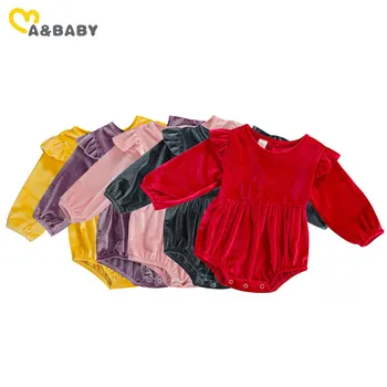 Ma&Baby 0-18M Newborn Infant Baby Girl Romper Christmas Red Baby Clothes Velvet Ruffles Jumpsuit Long Sleeve Baby Girl Costumes 
Ma&Baby 0-18M Newborn Infant Baby Girl Romper Christmas Red Baby Clothes Velvet Ruffles Jumpsuit Long Sleeve Baby Girl Costumes