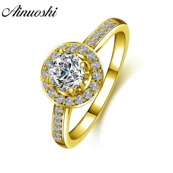 AINUOSHI Trendy 14K Solid White/Yellow Gold Pave Setting Band 0.5 CT Round Cut Sona Diamond Women Wedding Engagement Halo Ring
AINUOSHI Trendy 14K Solid White/Yellow Gold Pave Setting Band 0.5 CT Round Cut Sona Diamond Women Wedding Engagement Halo Ring