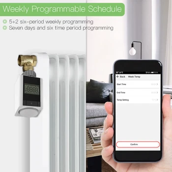 Tuya ZigBee 3.0 Smart Thermostat Heater TRV Thermostatic Radiator Valve Voice Control Work With Alexa Google Home Via Zigbee Hub
Tuya ZigBee 3.0 Smart Thermostat Heater TRV Thermostatic Radiator Valve Voice Control Work With Alexa Google Home Via Zigbee Hub