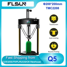 FLSUN Q5 Delta 3D Printer TMC2208 Silent Driver with Full Color Touchscreen Lattice Glass Platform Auto Leveling Resume Printing
FLSUN Q5 Delta 3D Printer TMC2208 Silent Driver with Full Color Touchscreen Lattice Glass Platform Auto Leveling Resume Printing