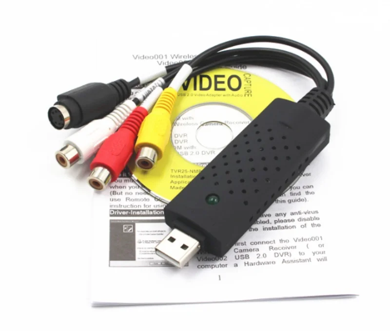 USB 2.0 Capture Cards Video TV DVD VHS Audio Capture Adapter Card Surveillance Video Monitor DVR win 7 8 10 Win XP/100pcs
USB 2.0 Capture Cards Video TV DVD VHS Audio Capture Adapter Card Surveillance Video Monitor DVR win 7 8 10 Win XP/100pcs