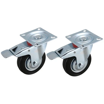 2Pcs Furniture Casters Wheels Rubber Swivel Caster Roller Wheel for Platform Trolley Chair Household Accessori
2Pcs Furniture Casters Wheels Rubber Swivel Caster Roller Wheel for Platform Trolley Chair Household Accessori