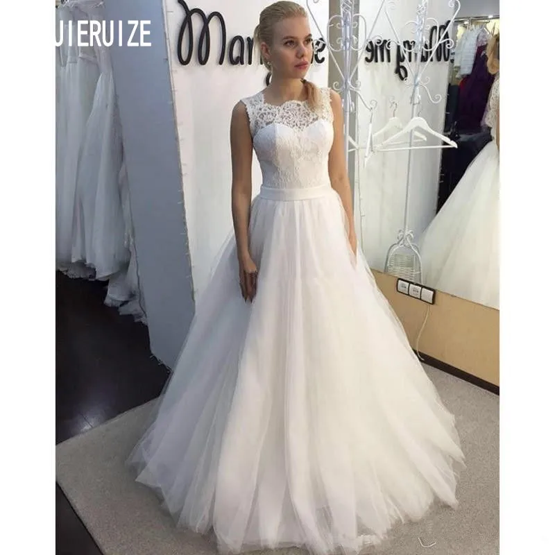 JIERUIZE New Arrival Wedding Dresses Sleeveless Hollow Square Neck Lace Up Appliques Wedding Gowns robe de mariee
JIERUIZE New Arrival Wedding Dresses Sleeveless Hollow Square Neck Lace Up Appliques Wedding Gowns robe de mariee