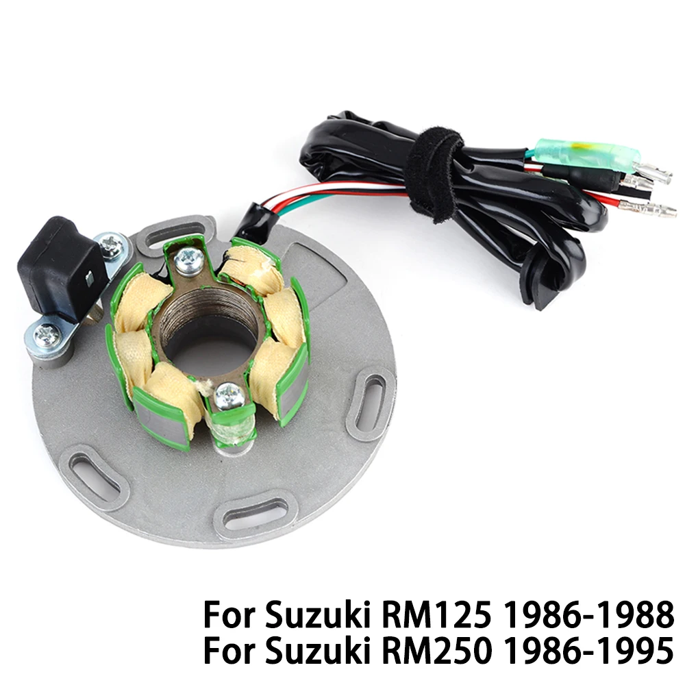 Generator Stator Coil for Suzuki RM250 1986-1995 RM125 RM 125 250 32101-01B30 32101-00B30 32101-28C00 32101-01B31 32101-28C01
Generator Stator Coil for Suzuki RM250 1986-1995 RM125 RM 125 250 32101-01B30 32101-00B30 32101-28C00 32101-01B31 32101-28C01