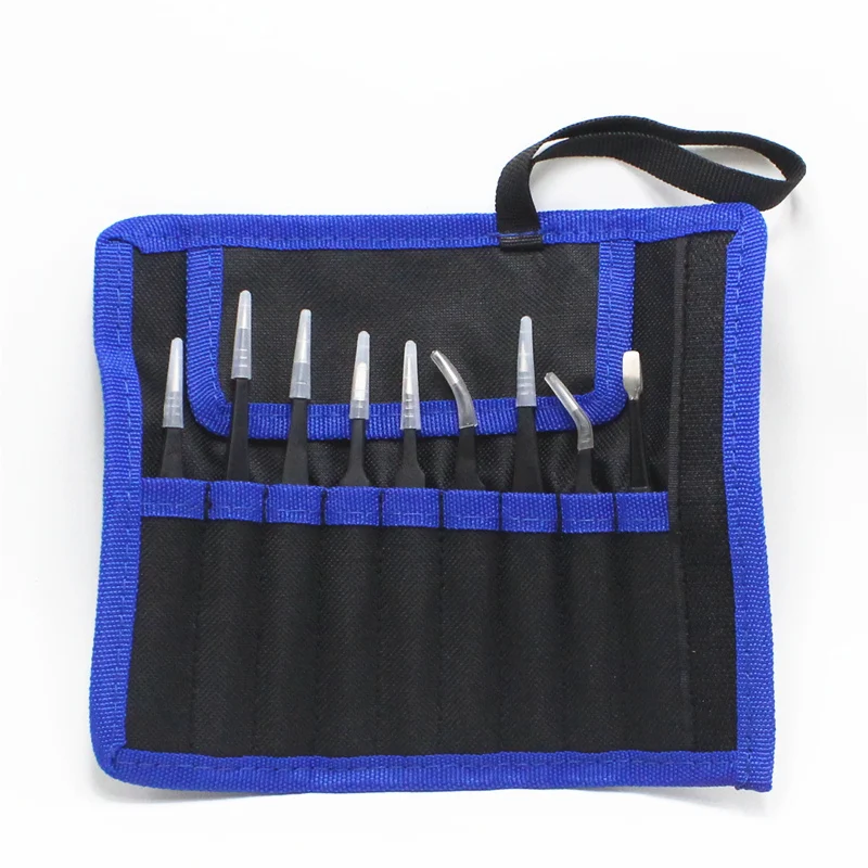50Set/Lot ESD Anti-Static Stainless Steel Tweezers Set Kit With Bag For Electronics Jewelry Precision Repair Tools Free Shippin
50Set/Lot ESD Anti-Static Stainless Steel Tweezers Set Kit With Bag For Electronics Jewelry Precision Repair Tools Free Shippin