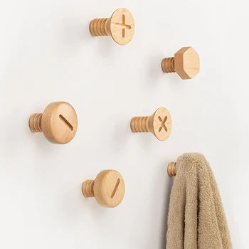 Wood Hooks Clothes Coat Hooks Screw Design Natural Luxury Canada Maple Wood Key Holder Wall Key Hanger Nordic Home Coat Rack
Wood Hooks Clothes Coat Hooks Screw Design Natural Luxury Canada Maple Wood Key Holder Wall Key Hanger Nordic Home Coat Rack