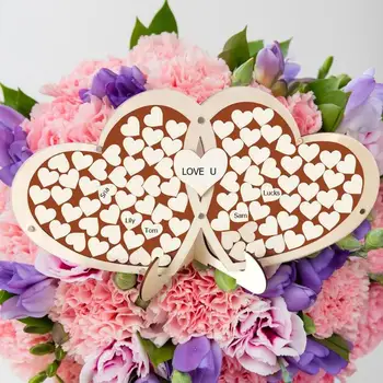Wedding Personalized Guest Book Double Heart Shaped Custom Signature Puzzle Engraved Names Date Hearts Wooden Wedding Guest Book
Wedding Personalized Guest Book Double Heart Shaped Custom Signature Puzzle Engraved Names Date Hearts Wooden Wedding Guest Book