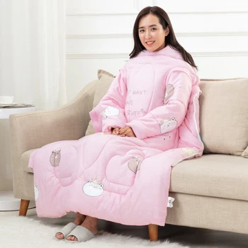 Thick Winter Comforters Autumn Lazy Quilt with Sleeves Kawaii Animal Pattern Blanket Adults Children Duvet Supplies
Thick Winter Comforters Autumn Lazy Quilt with Sleeves Kawaii Animal Pattern Blanket Adults Children Duvet Supplies