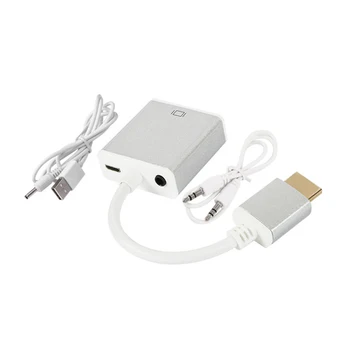 HDMI to VGA Converter Adapter with Audio Cable for Xbox 360 for PS3 Laptop Desktop Support 1080P HDTV Displayer 
HDMI to VGA Converter Adapter with Audio Cable for Xbox 360 for PS3 Laptop Desktop Support 1080P HDTV Displayer