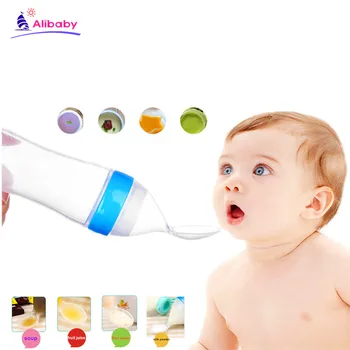 Newborn Baby Safe Feeding Bottle Toddler Silicone Squeeze Feeding Spoon Milk Cereal Bottle Baby Training Feeder Food Supplement
Newborn Baby Safe Feeding Bottle Toddler Silicone Squeeze Feeding Spoon Milk Cereal Bottle Baby Training Feeder Food Supplement