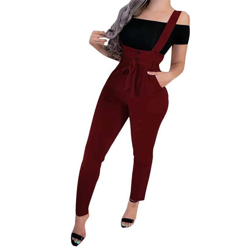 CUHAKCI Shoulder Straps Trousers Women Streetwear Long Pencil Pants Overalls Bandage Button Pockets High Waist Black Sexy Pant
CUHAKCI Shoulder Straps Trousers Women Streetwear Long Pencil Pants Overalls Bandage Button Pockets High Waist Black Sexy Pant