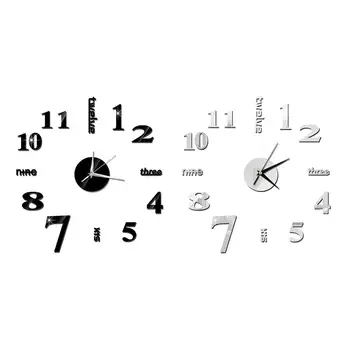 Modern Wall Clock DIY Large Hanging Clock Sticker Mute Digital 3D Wall Big Clock Living Room Home Office Decor Christmas Gift
Modern Wall Clock DIY Large Hanging Clock Sticker Mute Digital 3D Wall Big Clock Living Room Home Office Decor Christmas Gift