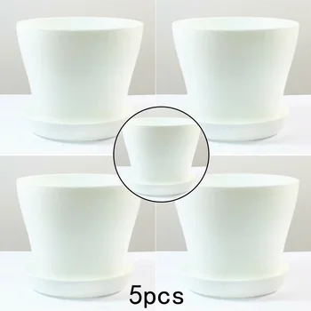 5 PCS Resin Plant Flower Pot With Tray Round Balcony Plants Garden Supplies Pots Modern Design Balcony Terrace
5 PCS Resin Plant Flower Pot With Tray Round Balcony Plants Garden Supplies Pots Modern Design Balcony Terrace