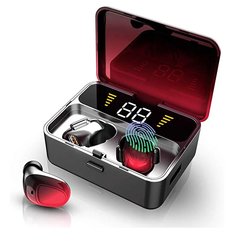 Gradient color TWS Bluetooth V5.0 Wireless earphones Fingerprint Touch earphone 2000mAh Charging Box Sports Waterproof earbuds
Gradient color TWS Bluetooth V5.0 Wireless earphones Fingerprint Touch earphone 2000mAh Charging Box Sports Waterproof earbuds