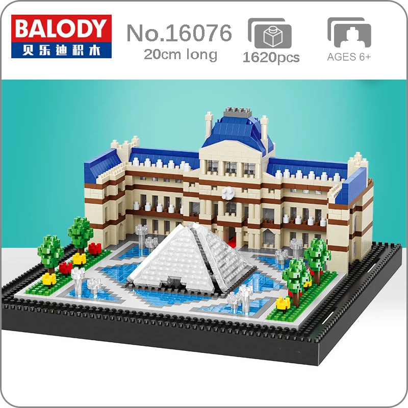 Balody World Architecture Paris Louvre Museum Building Blocks 3D Model Bricks Mini Diamond Blocks Building Toy for Boys Gifts
Balody World Architecture Paris Louvre Museum Building Blocks 3D Model Bricks Mini Diamond Blocks Building Toy for Boys Gifts