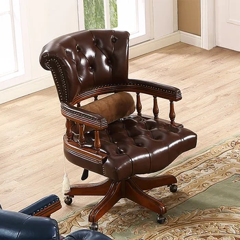 Office boss chair Executive manager lift swivel chair American style fashionable leather seat
Office boss chair Executive manager lift swivel chair American style fashionable leather seat