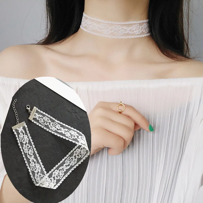 Vintage Black&White Lace Choker Necklace Charm Wedding Bijou Collar Jewelry Hollow Tassel Velvet Short Chain Jewellery For Women
Vintage Black&White Lace Choker Necklace Charm Wedding Bijou Collar Jewelry Hollow Tassel Velvet Short Chain Jewellery For Women
