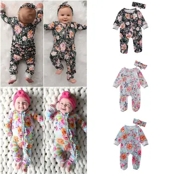 2Pcs Newborn Baby Girl Autumn Cotton Clothes Long Sleeve Romper Bodysuit+Headband Sleepwear Pyjamas Cute Floral Print Outfit Set
2Pcs Newborn Baby Girl Autumn Cotton Clothes Long Sleeve Romper Bodysuit+Headband Sleepwear Pyjamas Cute Floral Print Outfit Set