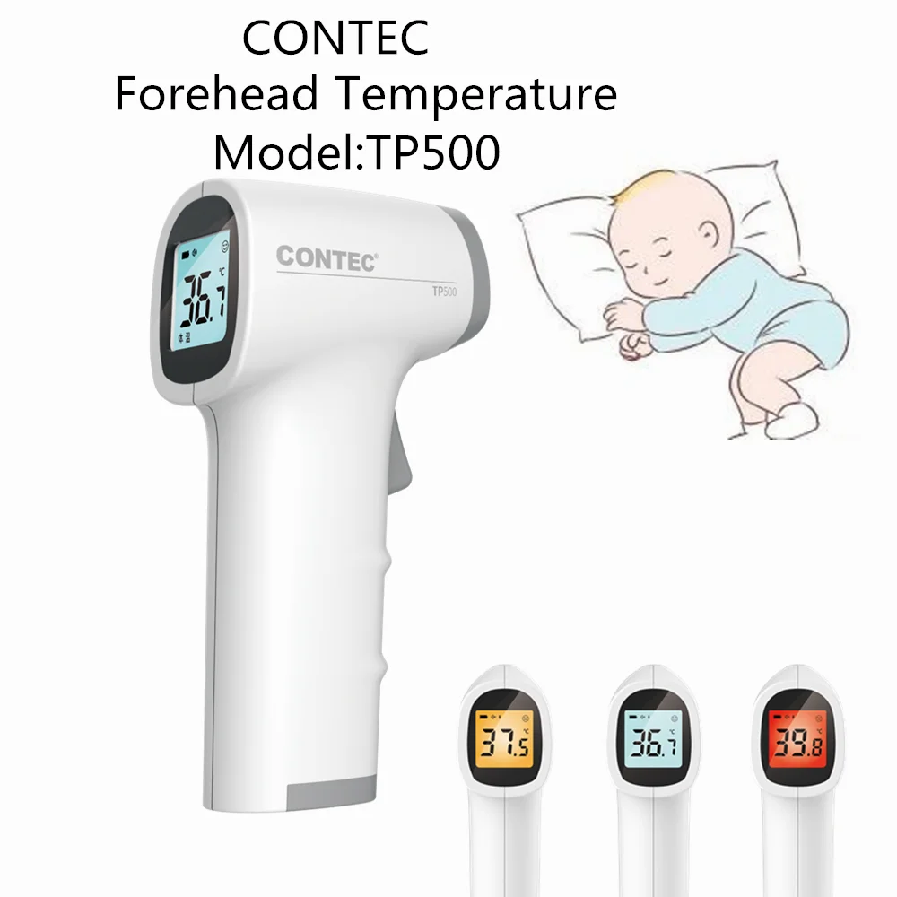 CONTEC TP500 Digital Infrared Thermometer Forehead Temperature Gun Color LCD Backlight Alarm
CONTEC TP500 Digital Infrared Thermometer Forehead Temperature Gun Color LCD Backlight Alarm