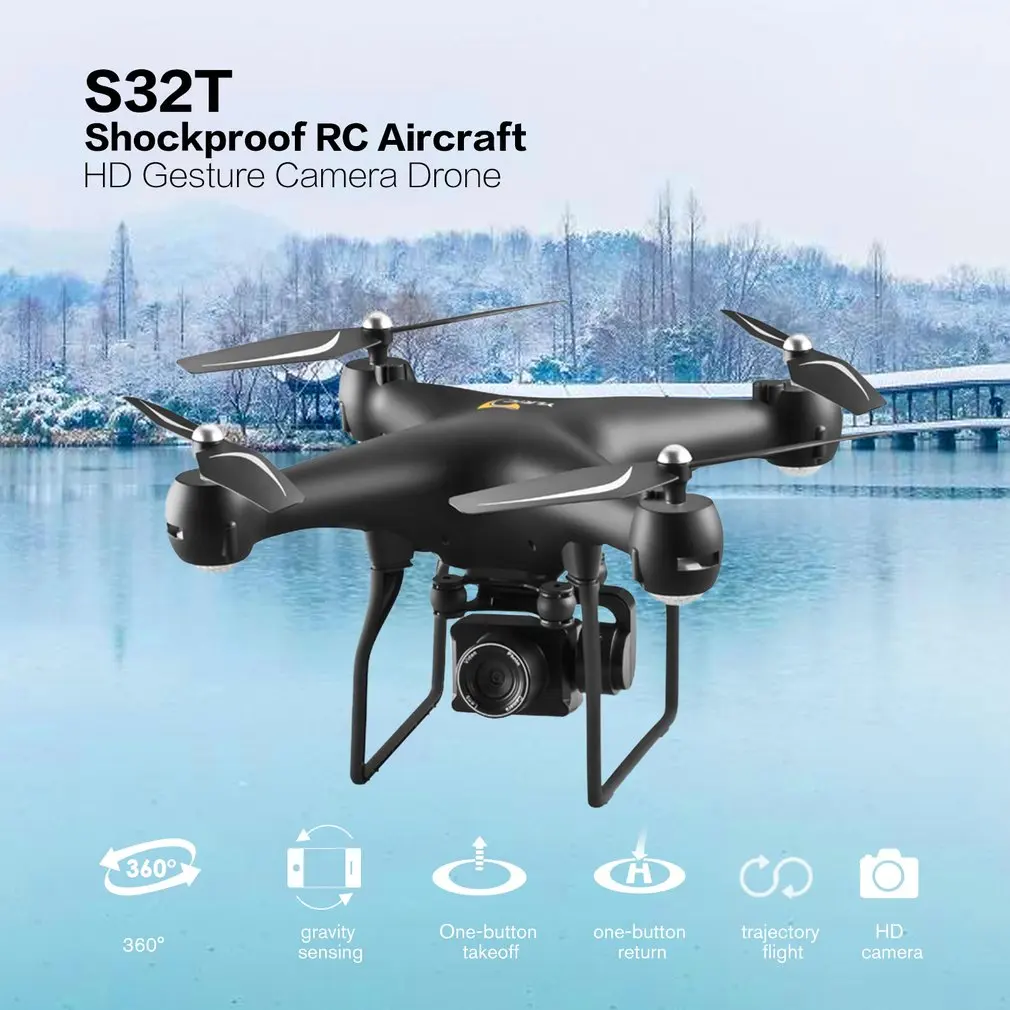Drone 4K S32T Rotating Camera Quadcopter HD Aerial Photography Air Pressure Hover A Key Landing Flight 20 Minutes RC Helicopter
Drone 4K S32T Rotating Camera Quadcopter HD Aerial Photography Air Pressure Hover A Key Landing Flight 20 Minutes RC Helicopter